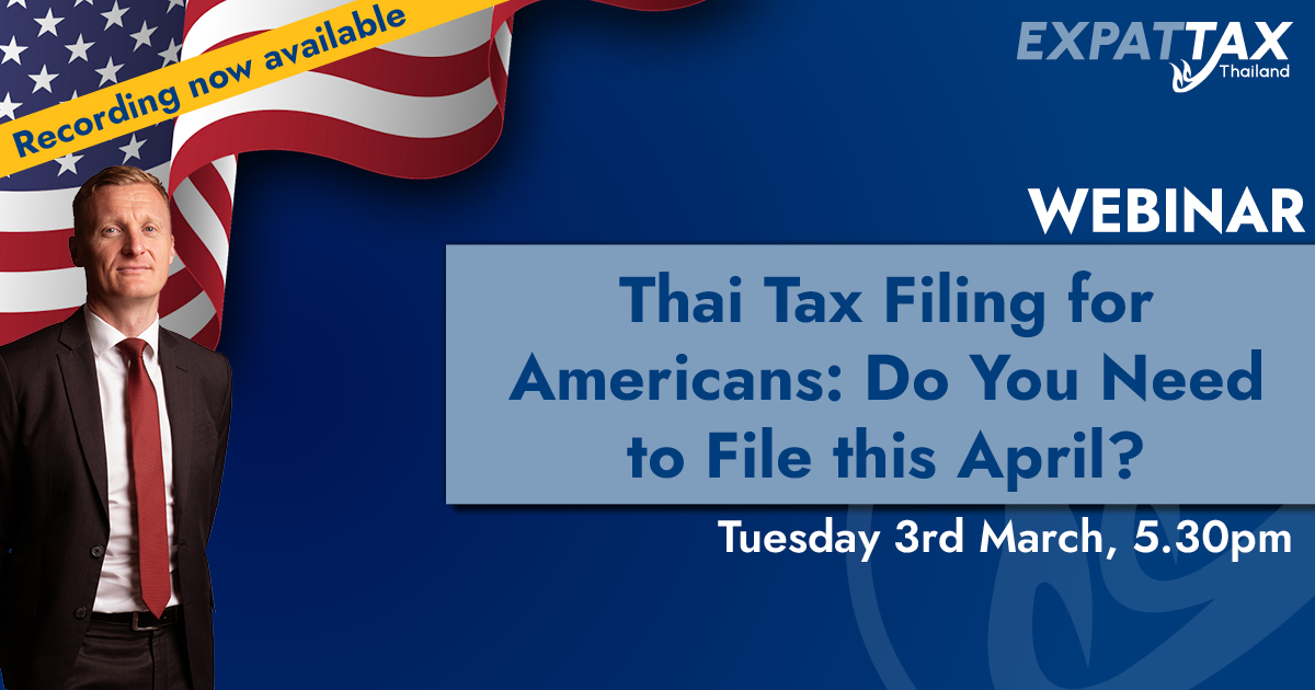 Currently Filing Sign WATCH: Thai Tax Filing for Americans: Do You Need to File?